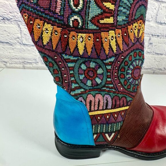 Candice Cooper Bohemian Style Side Zip 12 Inch Boot EU 38 US 7.5 - Picture 2 of 11